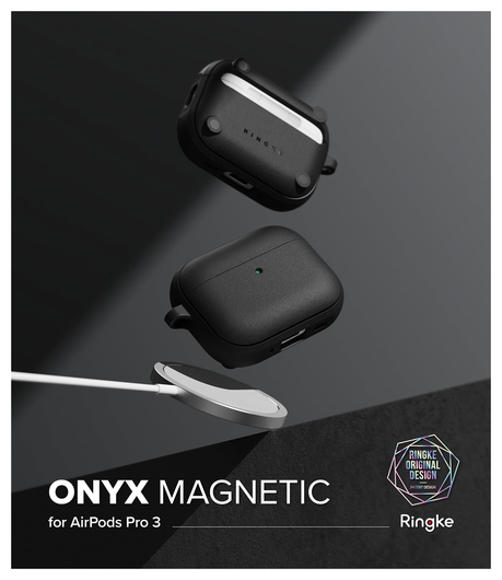 Ringke Onyx Magnetic Apple AirPods Pro 3 Hoesje Case Zwart afbeelding 8