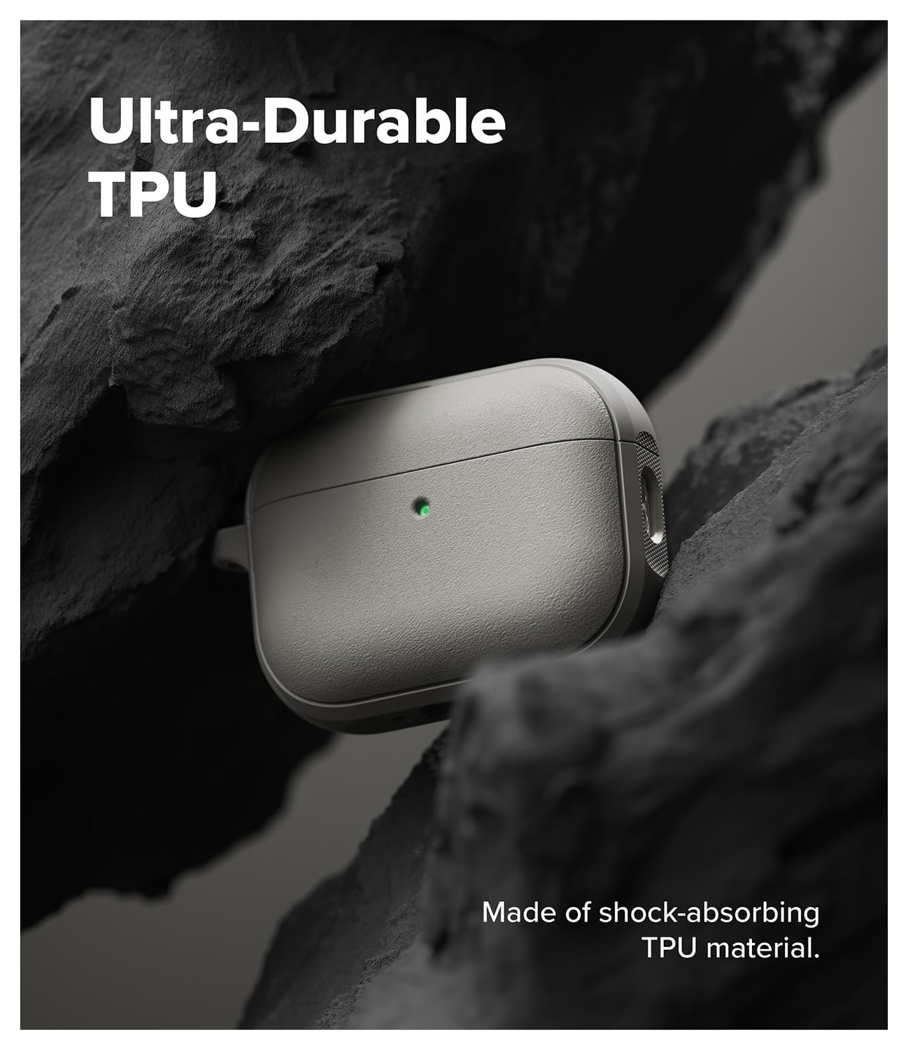 Ringke Onyx Magnetic Apple AirPods Pro 3 Hoesje Case Grijs afbeelding 4