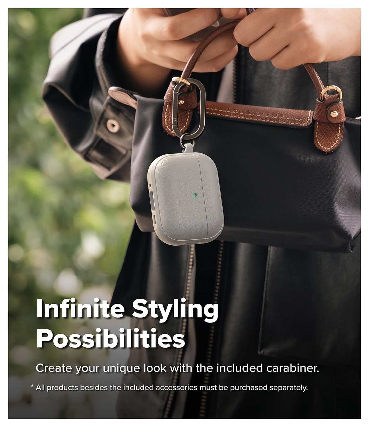 Ringke Onyx Magnetic Apple AirPods Pro 3 Hoesje Case Grijs afbeelding 5