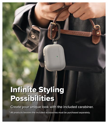 Ringke Onyx Magnetic Apple AirPods Pro 3 Hoesje Case Grijs afbeelding 5