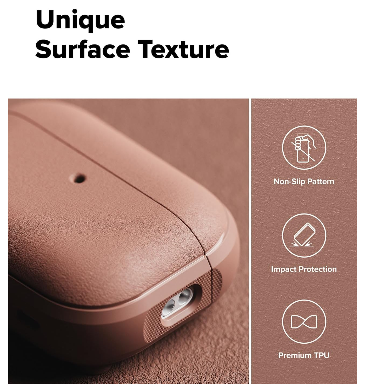 Ringke Onyx Magnetic Apple AirPods Pro 3 Hoesje Case Roze afbeelding 3