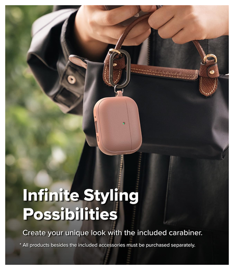 Ringke Onyx Magnetic Apple AirPods Pro 3 Hoesje Case Roze afbeelding 5