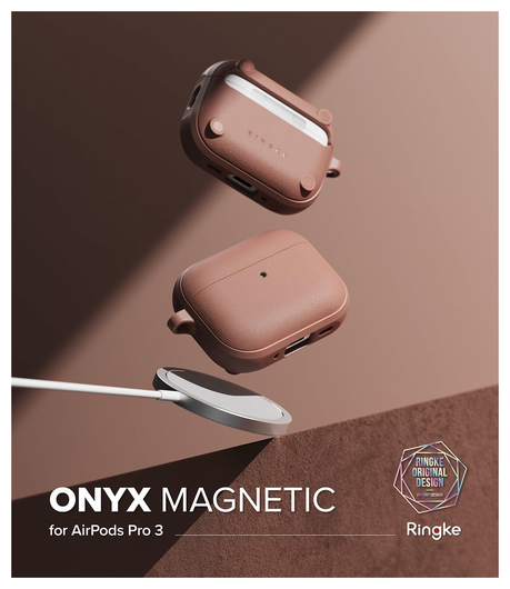 Ringke Onyx Magnetic Apple AirPods Pro 3 Hoesje Case Roze afbeelding 8