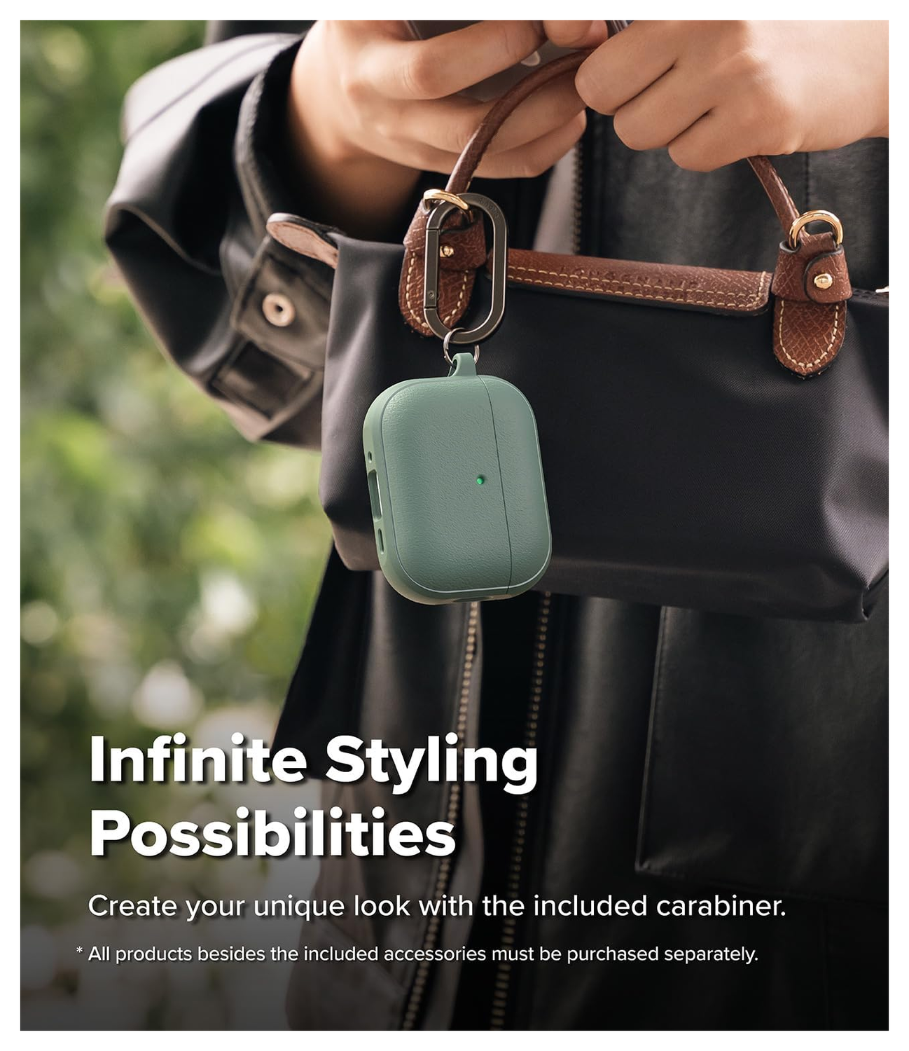 Ringke Onyx Magnetic Apple AirPods Pro 3 Hoesje Case Groen afbeelding 5