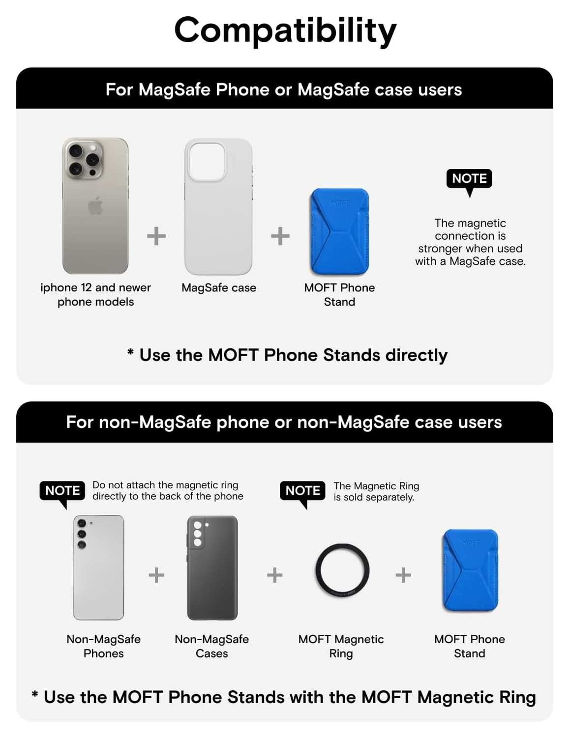 MOFT MOVAS Snap-On MagSafe Kaarthouder Vegan Leer Pasjeshouder Blauw afbeelding 6