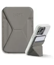 MOFT MOVAS Snap-On MagSafe Kaarthouder Vegan Leer Pasjeshouder Taupe afbeelding