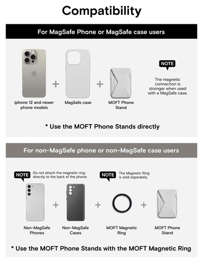 MOFT MOVAS Snap-On MagSafe Kaarthouder Vegan Leer Pasjeshouder Taupe afbeelding 7