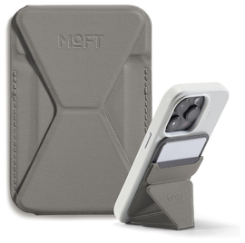 MOFT MOVAS Snap-On MagSafe Kaarthouder Vegan Leer Pasjeshouder Taupe