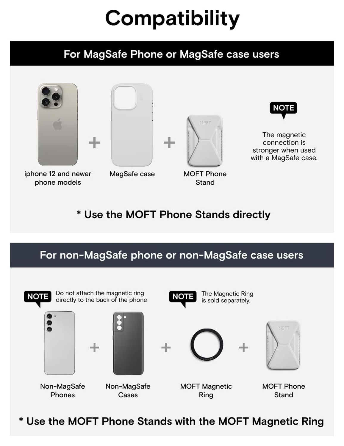 MOFT MOVAS Snap-On MagSafe Kaarthouder Vegan Leer Pasjeshouder Navy afbeelding 6