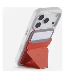 MOFT MOVAS Snap-On MagSafe Kaarthouder Vegan Leer Pasjeshouder Rood afbeelding