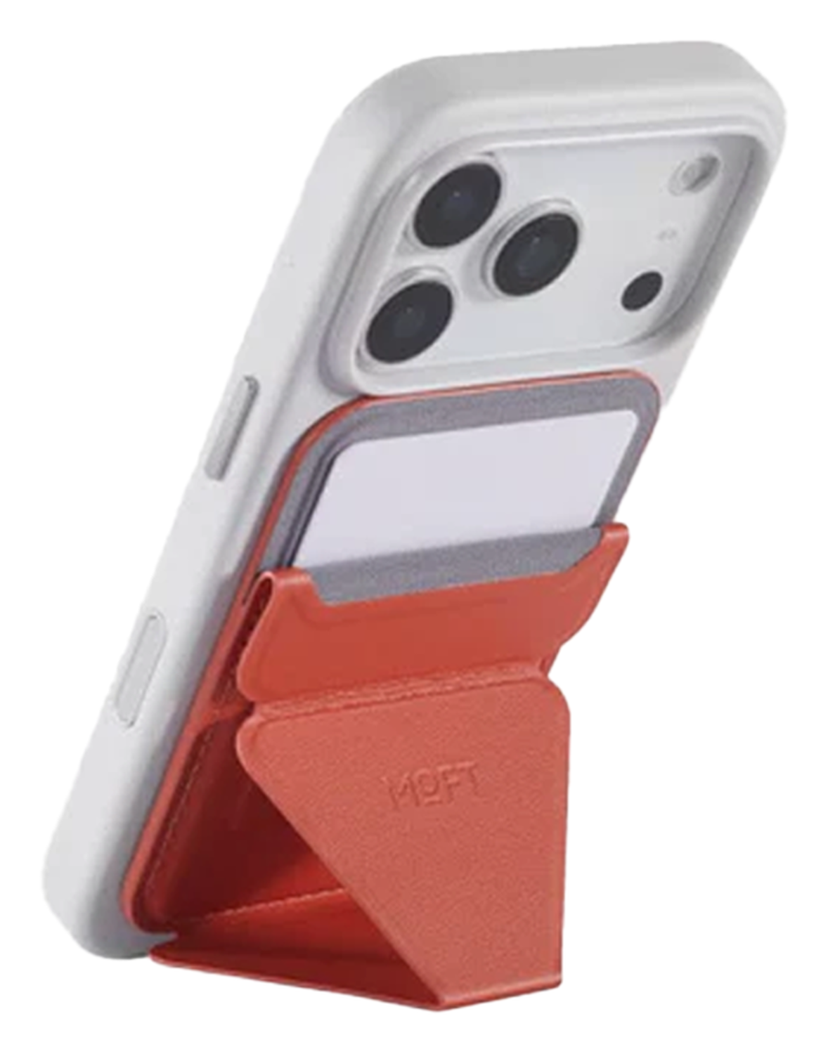 MOFT MOVAS Snap-On MagSafe Kaarthouder Vegan Leer Pasjeshouder Rood afbeelding 2