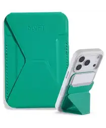 MOFT MOVAS Snap-On MagSafe Kaarthouder Vegan Leer Pasjeshouder Groen afbeelding