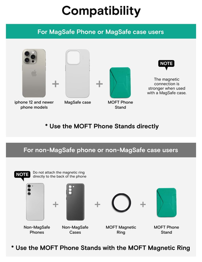 MOFT MOVAS Snap-On MagSafe Kaarthouder Vegan Leer Pasjeshouder Groen afbeelding 7