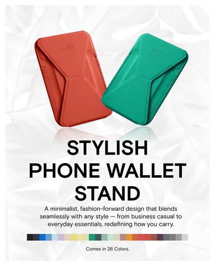 MOFT MOVAS Snap-On MagSafe Kaarthouder Vegan Leer Pasjeshouder Groen afbeelding 9