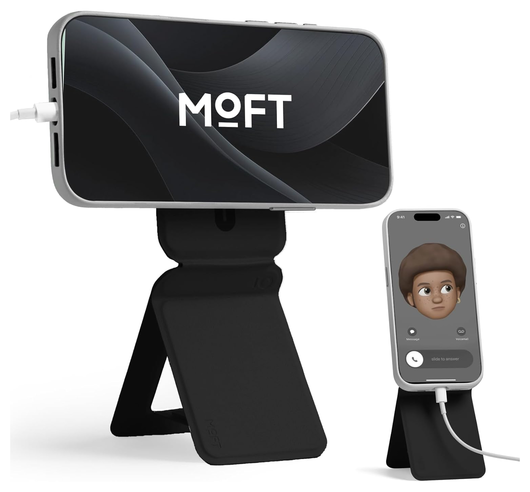 MOFT MOVAS MagSafe Telefoonhouder met Uitklapbare Tripod Standaard Zwart afbeelding 1
