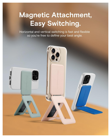 MOFT MOVAS MagSafe Telefoonhouder met Uitklapbare Tripod Standaard Grijs afbeelding 5