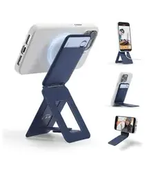 MOFT Tripod Wallet MOVAS MagSafe Kaarthouder met Uitklapbare Standaard Blauw afbeelding