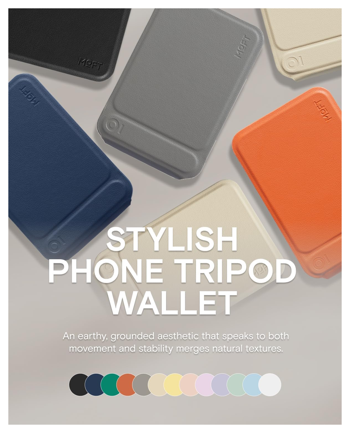 MOFT Tripod Wallet MOVAS MagSafe Kaarthouder met Uitklapbare Standaard Blauw afbeelding 10