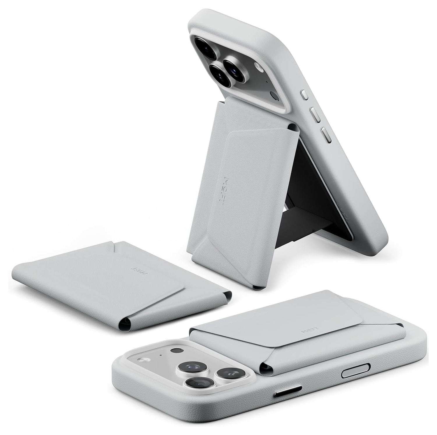 MOFT MOVAS MagSafe Kaarthouder voor 8 Pasjes Portemonnee Grijs afbeelding 1