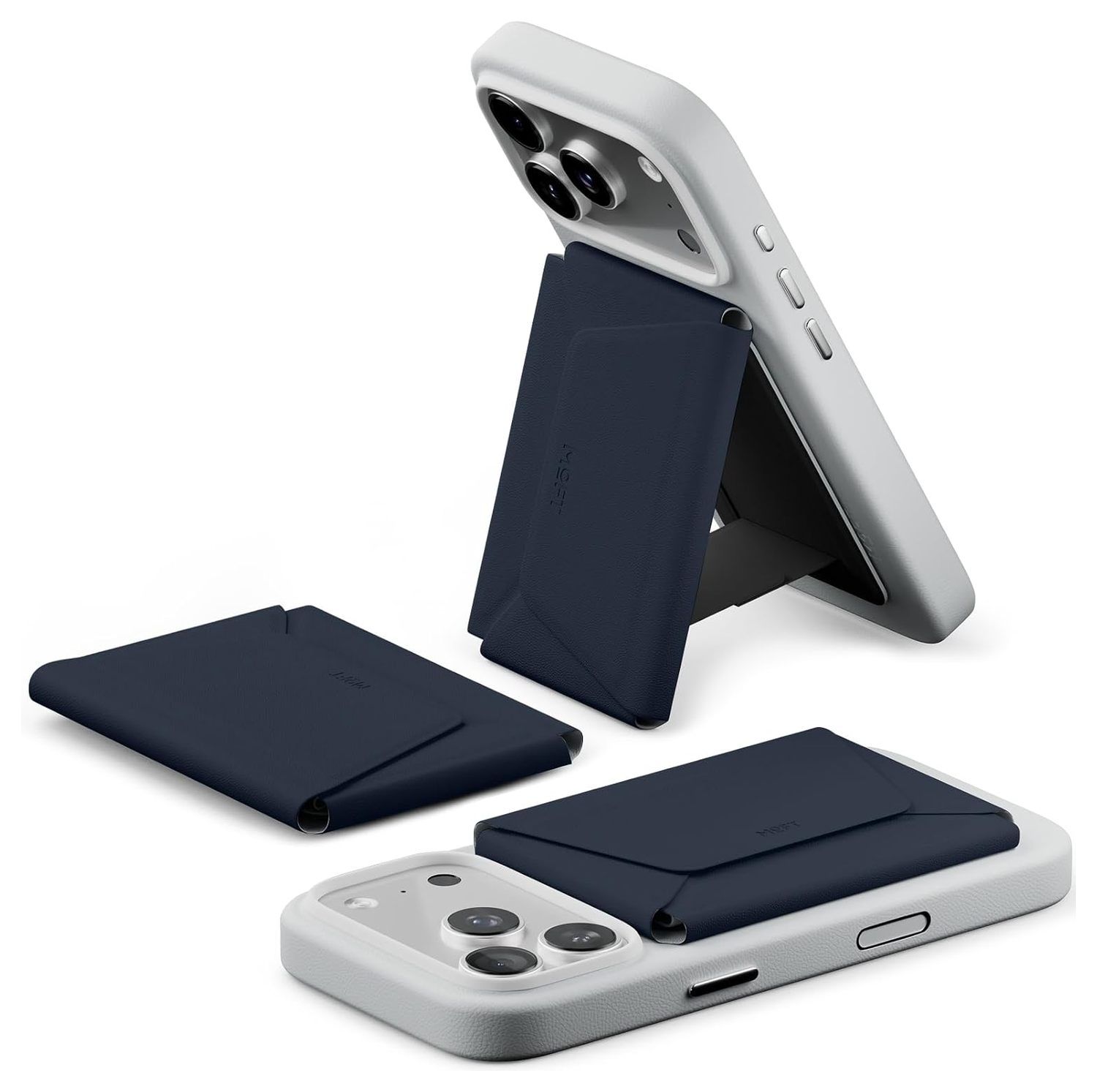 MOFT MOVAS MagSafe Kaarthouder voor 8 Pasjes Portemonnee Navy afbeelding 1