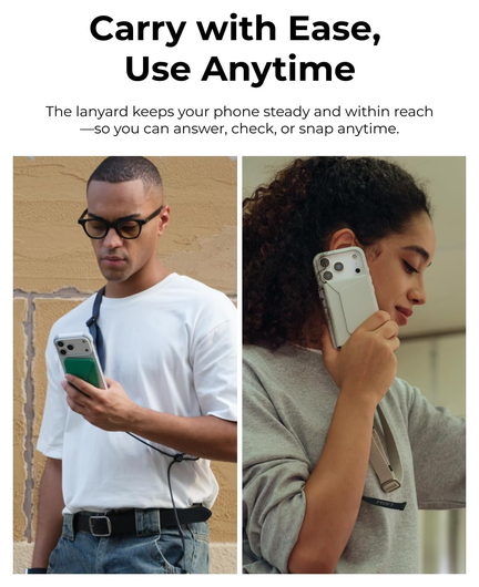 MOFT Universeel Crossbody Telefoonkoord / Telefoonketting Verstelbaar Bruin afbeelding 6