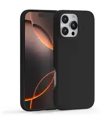 MOFT MOVAS Snap iPhone 16 Pro Hoesje MagSafe Vegan Leer Back Cover Zwart afbeelding