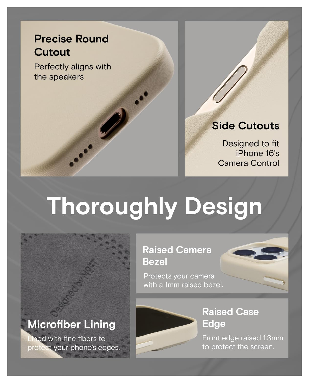 MOFT MOVAS Snap iPhone 16 Pro Hoesje MagSafe Vegan Leer Back Cover Zwart afbeelding 6