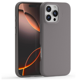 MOFT MOVAS Snap iPhone 16 Pro Max Hoesje MagSafe Vegan Leer Back Cover Taupe