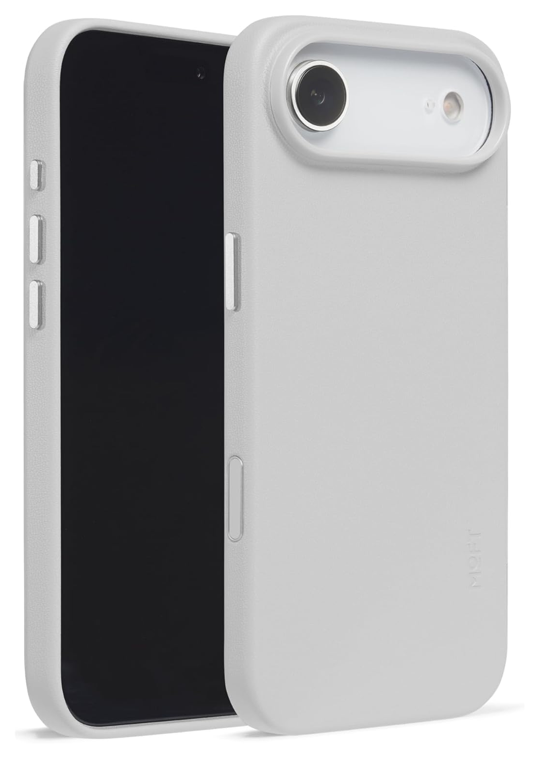 MOFT MOVAS Snap iPhone Air Hoesje MagSafe Vegan Leer Back Cover Grijs afbeelding 2