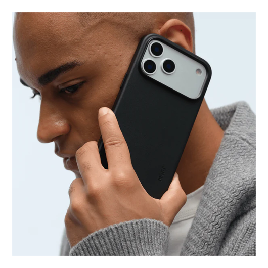 MOFT MOVAS Snap iPhone 17 Pro Hoesje MagSafe Vegan Leer Back Cover Zwart afbeelding 14