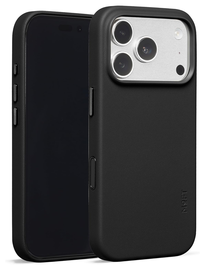 MOFT MOVAS Snap iPhone 17 Pro Hoesje MagSafe Vegan Leer Back Cover Zwart