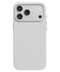 MOFT MOVAS Snap iPhone 17 Pro Hoesje MagSafe Vegan Leer Back Cover Grijs afbeelding