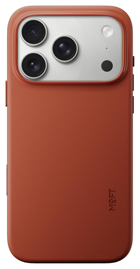 MOFT MOVAS Snap iPhone 17 Pro Hoesje MagSafe Vegan Leer Back Cover Rood afbeelding 1