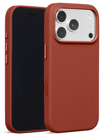 MOFT MOVAS Snap iPhone 17 Pro Hoesje MagSafe Vegan Leer Back Cover Rood