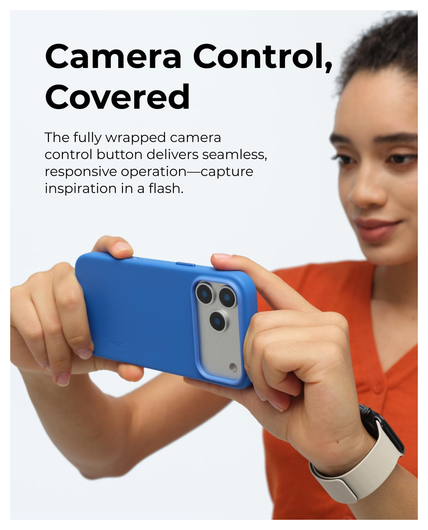 MOFT MOVAS Snap iPhone 17 Pro Hoesje MagSafe Vegan Leer Back Cover Blauw afbeelding 7