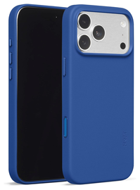 MOFT MOVAS Snap iPhone 17 Pro Hoesje MagSafe Vegan Leer Back Cover Blauw afbeelding