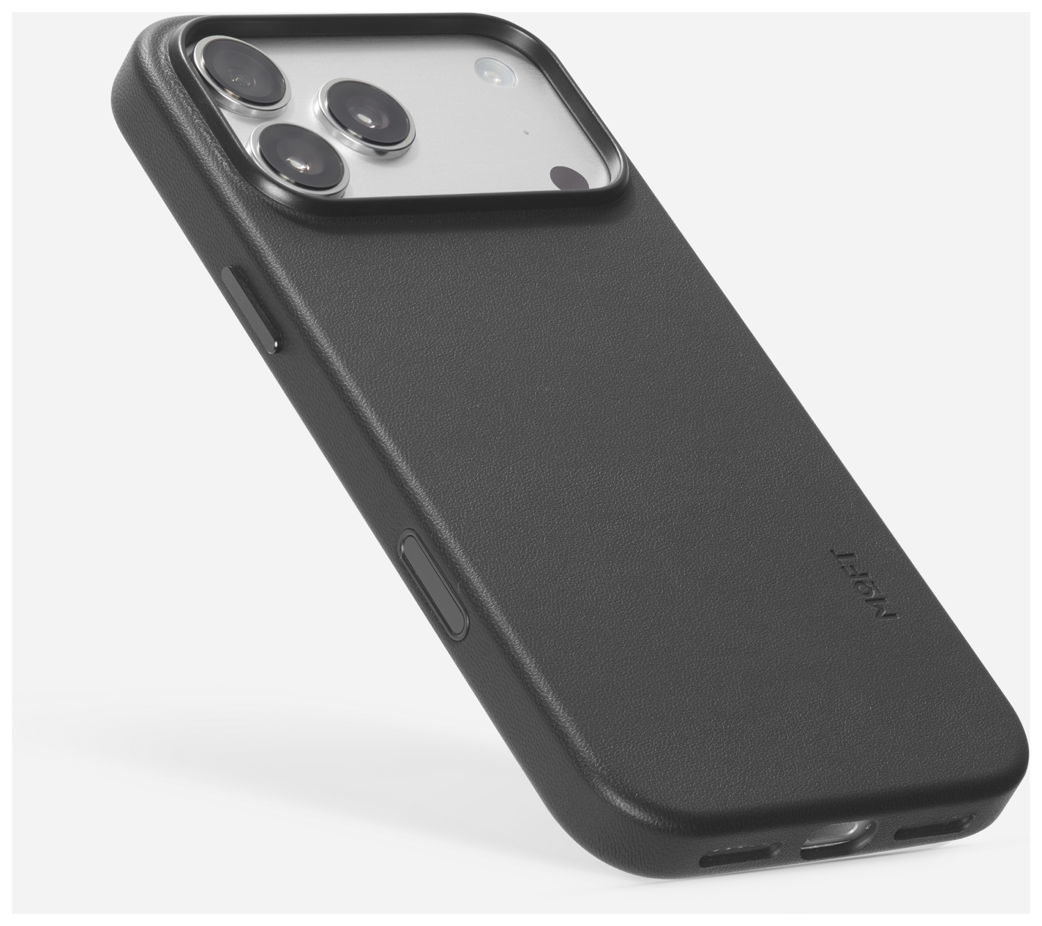 MOFT MOVAS Snap iPhone 17 Pro Max Hoesje MagSafe Vegan Leer Back Cover Zwart afbeelding 17