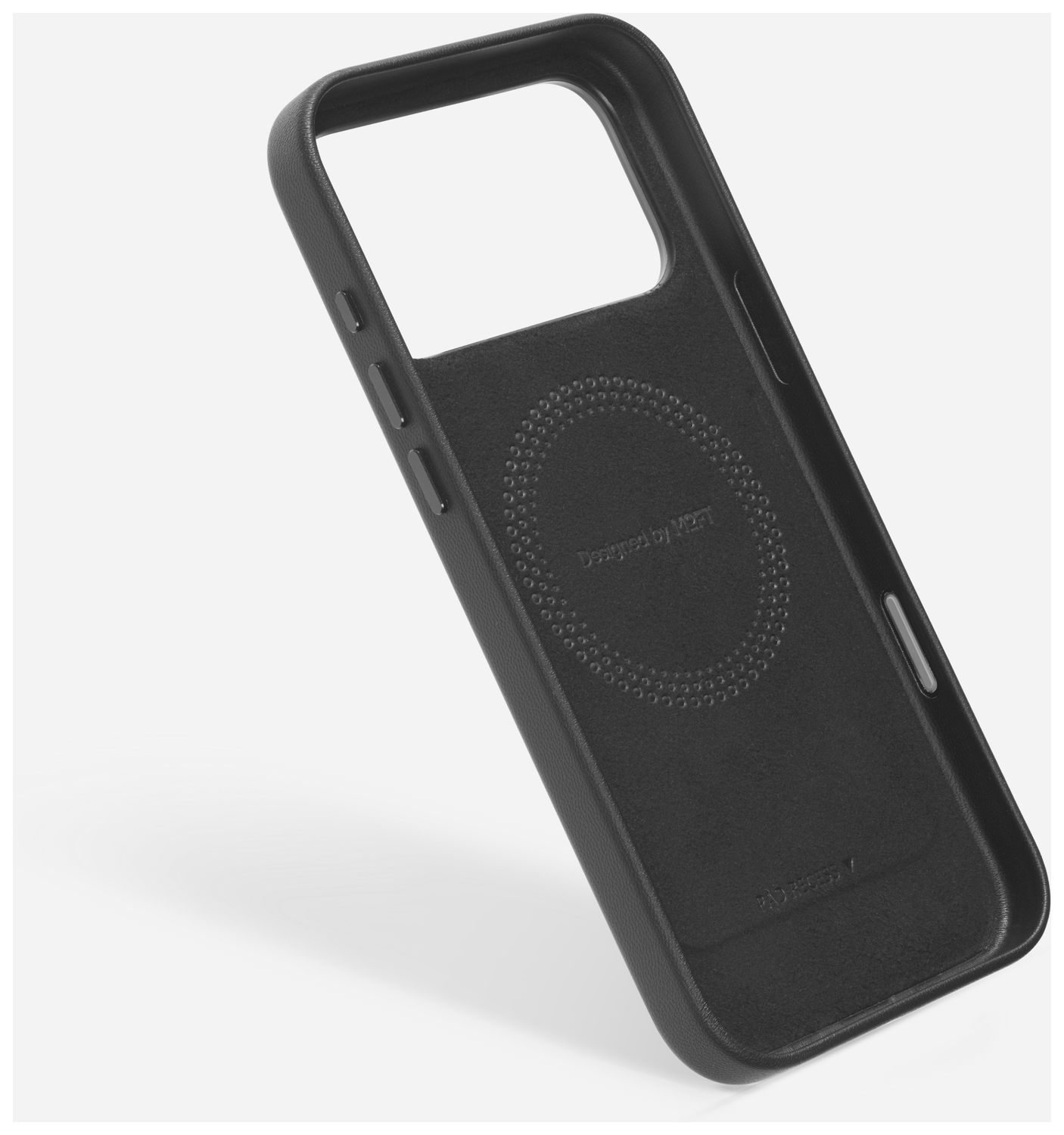 MOFT MOVAS Snap iPhone 17 Pro Max Hoesje MagSafe Vegan Leer Back Cover Zwart afbeelding 18