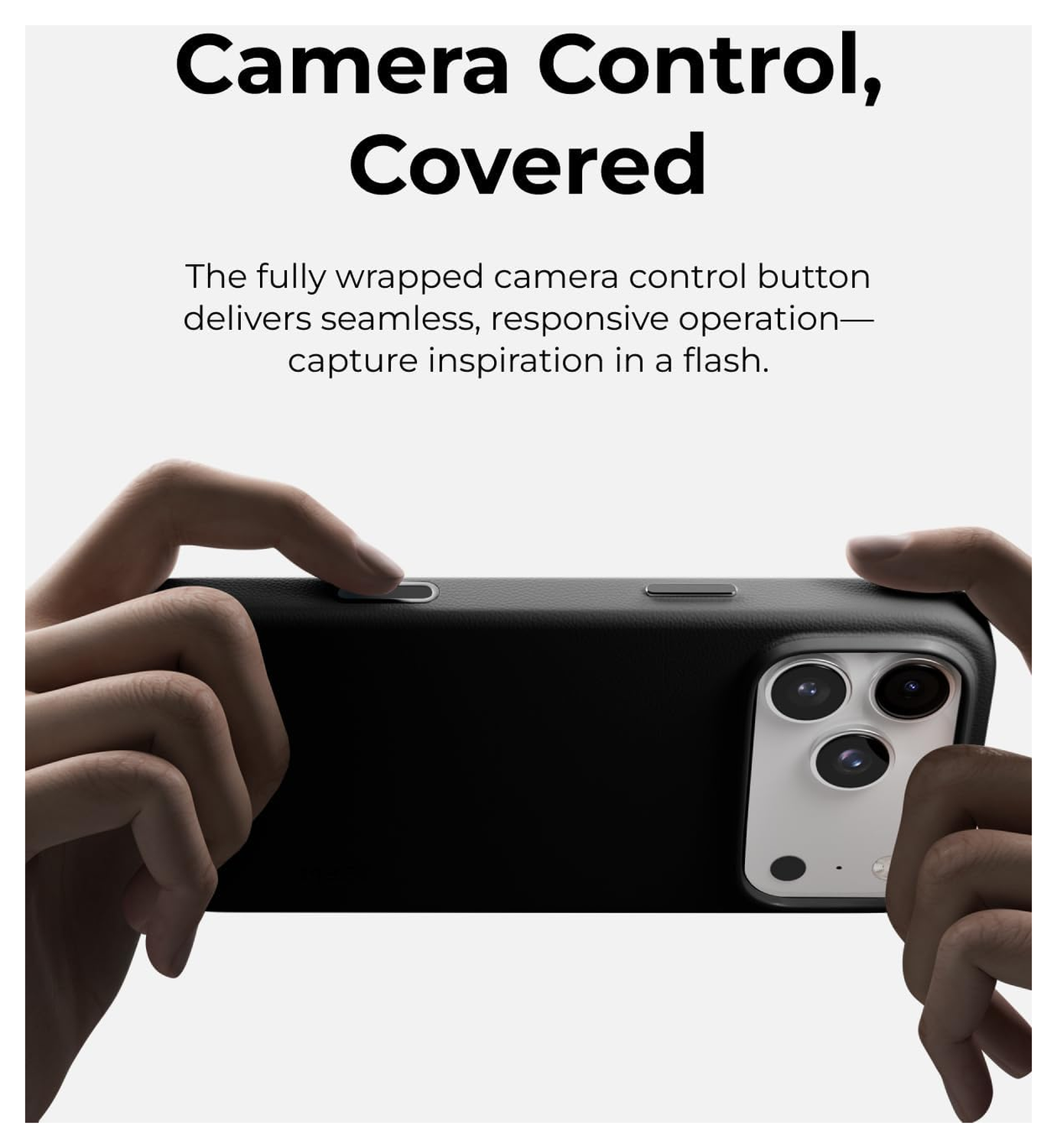 MOFT MOVAS Snap iPhone 17 Pro Max Hoesje MagSafe Vegan Leer Back Cover Zwart afbeelding 7