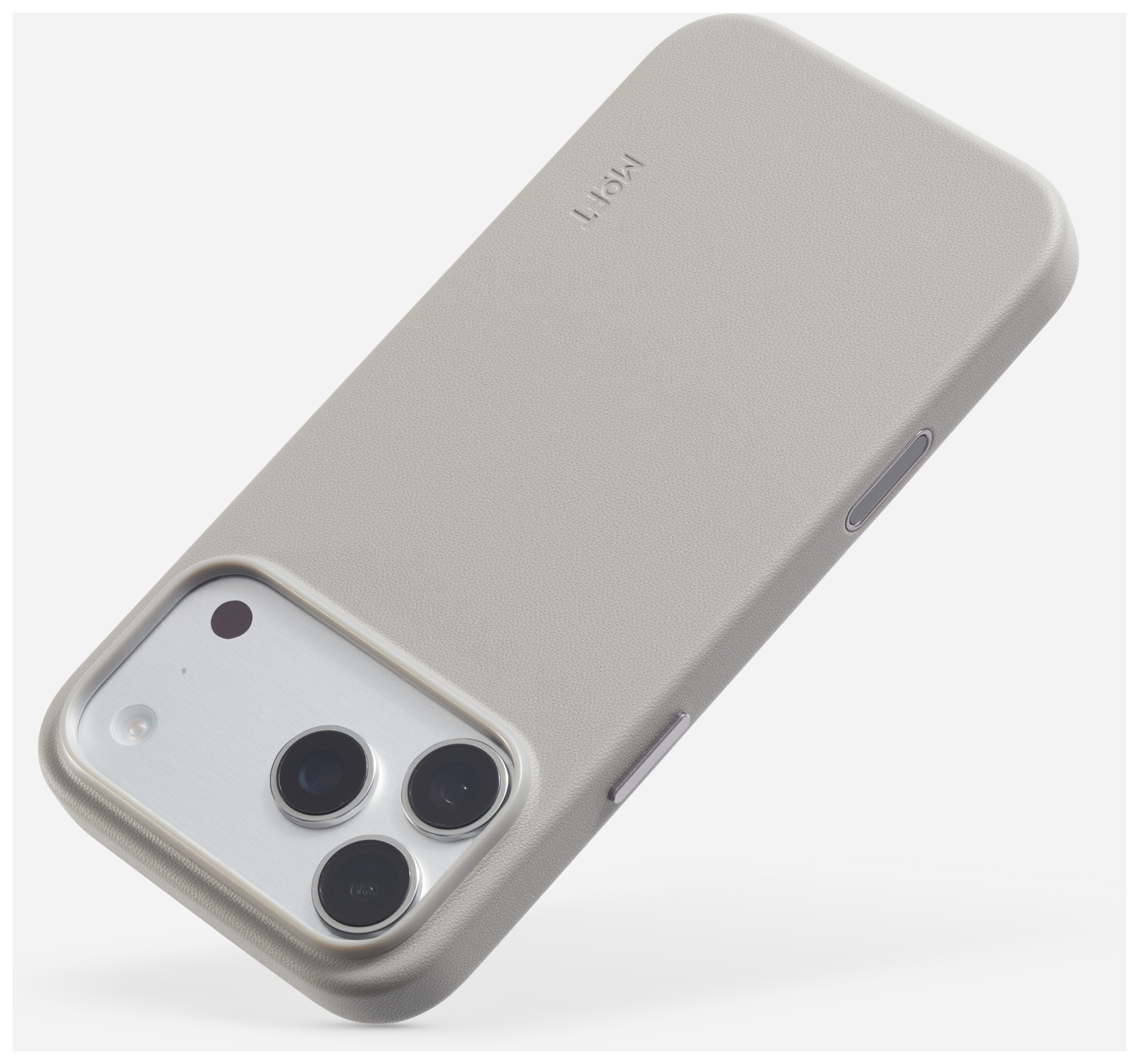 MOFT MOVAS Snap iPhone 17 Pro Max Hoesje MagSafe Vegan Leer Back Cover Taupe afbeelding 16