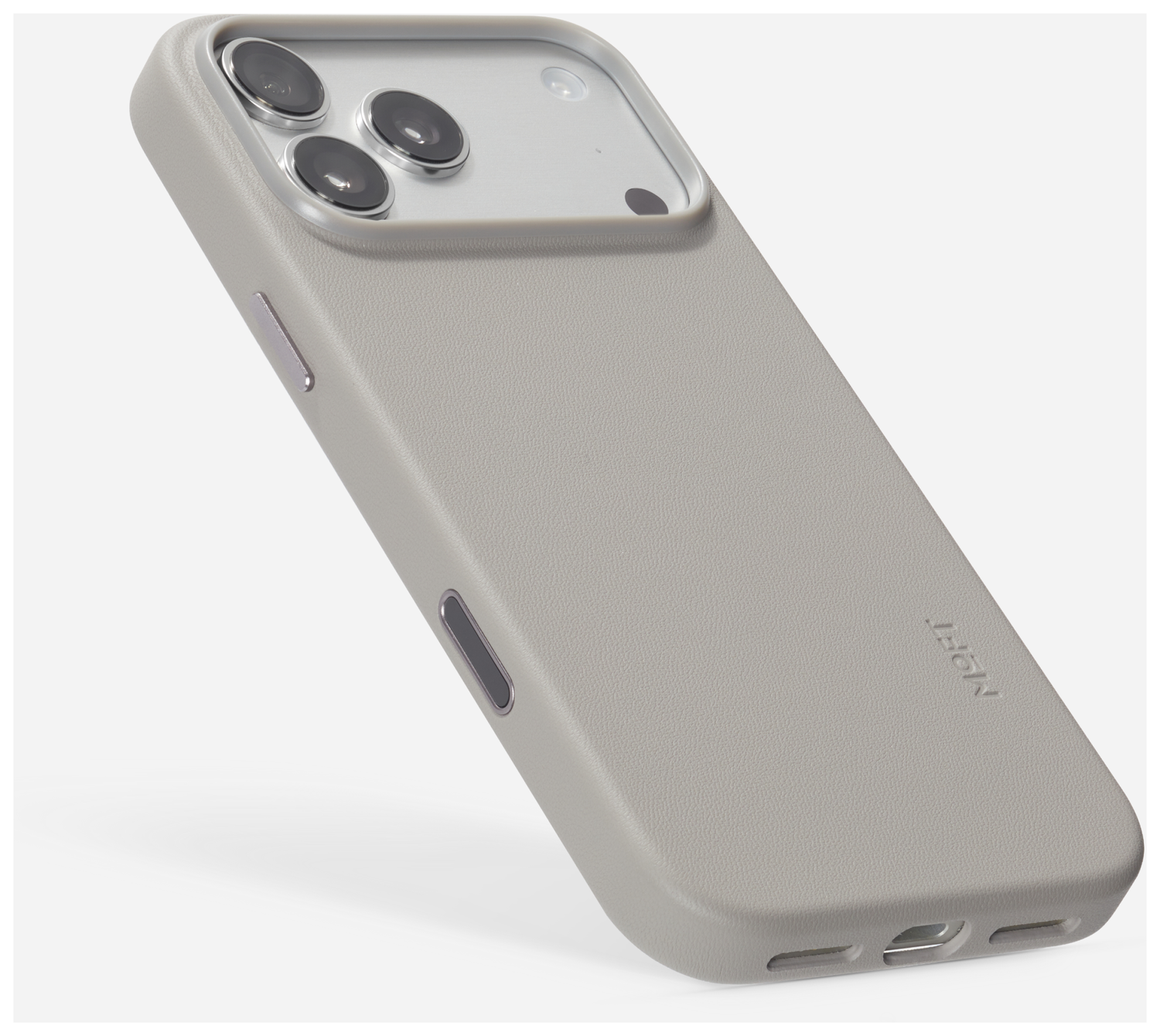 MOFT MOVAS Snap iPhone 17 Pro Max Hoesje MagSafe Vegan Leer Back Cover Taupe afbeelding 17