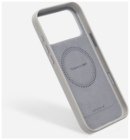 MOFT MOVAS Snap iPhone 17 Pro Max Hoesje MagSafe Vegan Leer Back Cover Taupe afbeelding 18