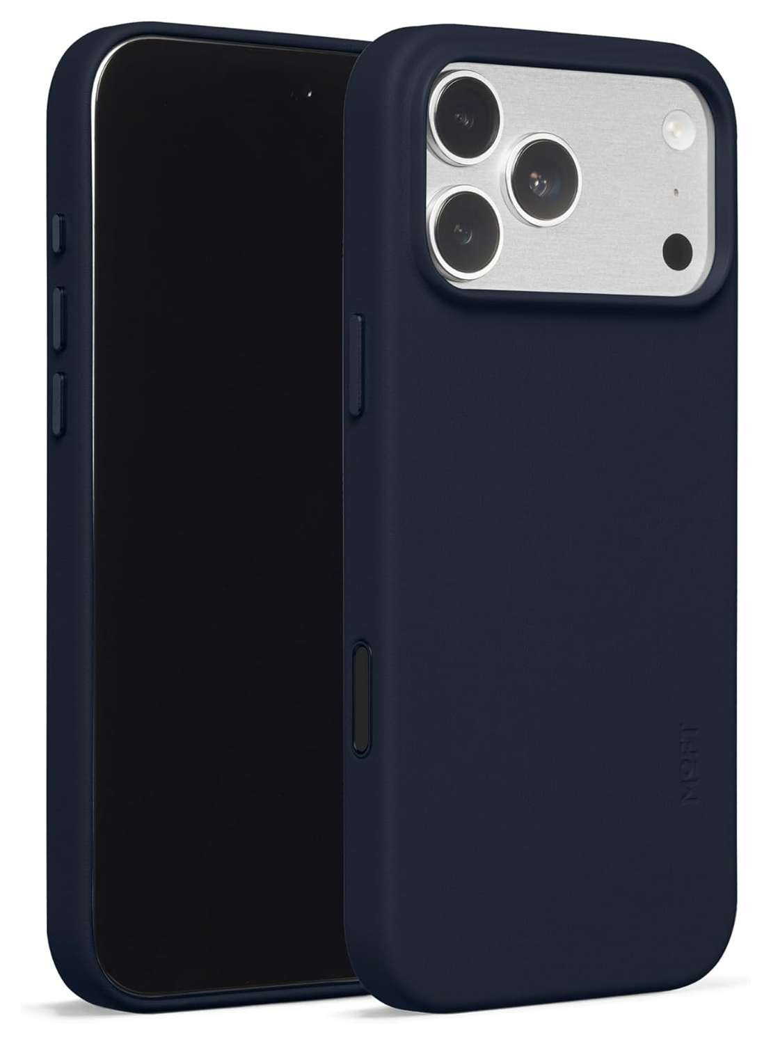 MOFT MOVAS Snap iPhone 17 Pro Max Hoesje MagSafe Vegan Leer Back Cover Navy afbeelding 2