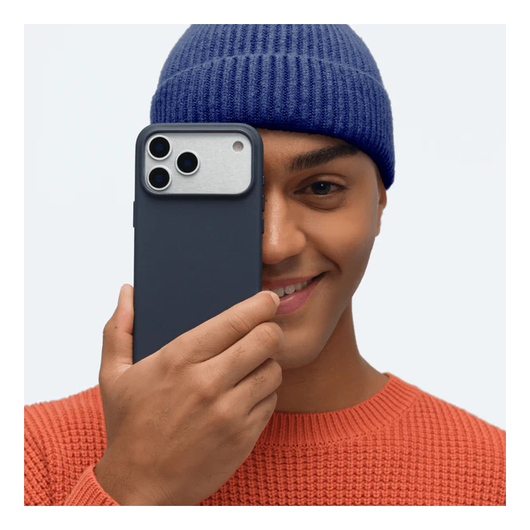 MOFT MOVAS Snap iPhone 17 Pro Max Hoesje MagSafe Vegan Leer Back Cover Navy afbeelding 12