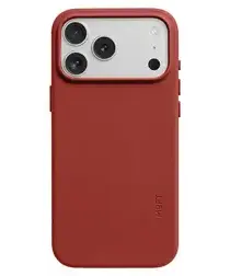 MOFT MOVAS Snap iPhone 17 Pro Max Hoesje MagSafe Vegan Leer Back Cover Rood afbeelding