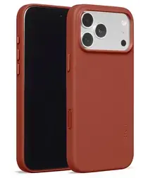 MOFT MOVAS Snap iPhone 17 Pro Max Hoesje MagSafe Vegan Leer Back Cover Rood afbeelding