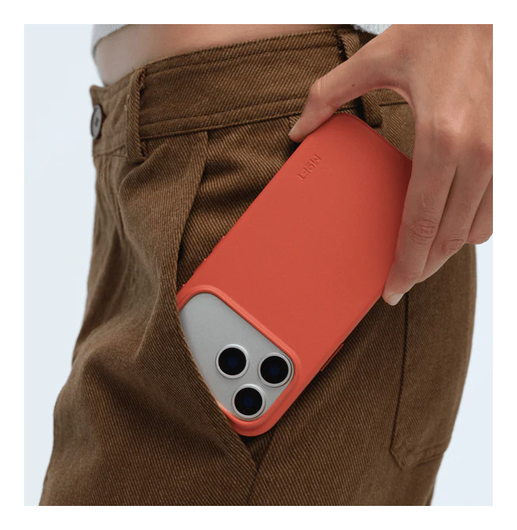 MOFT MOVAS Snap iPhone 17 Pro Max Hoesje MagSafe Vegan Leer Back Cover Rood afbeelding 11
