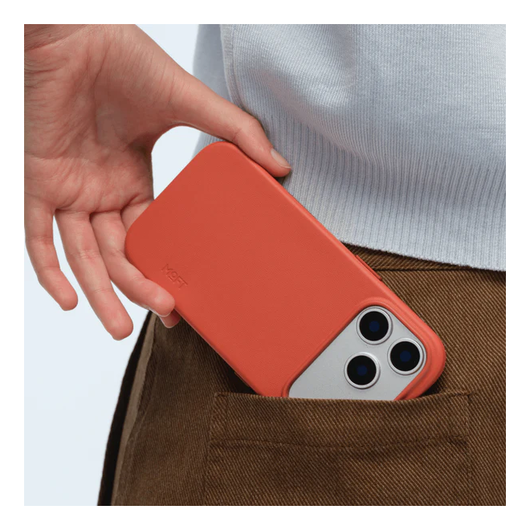 MOFT MOVAS Snap iPhone 17 Pro Max Hoesje MagSafe Vegan Leer Back Cover Rood afbeelding 13