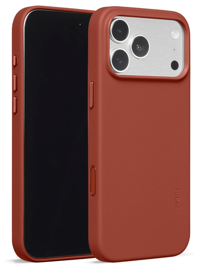MOFT MOVAS Snap iPhone 17 Pro Max Hoesje MagSafe Vegan Leer Back Cover Rood afbeelding 2