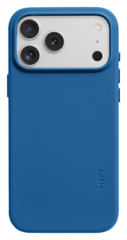 MOFT MOVAS Snap iPhone 17 Pro Max Hoesje MagSafe Vegan Leer Back Cover Blauw